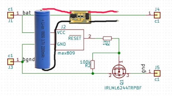 Контроллер разряда Li-ion аккумулятора